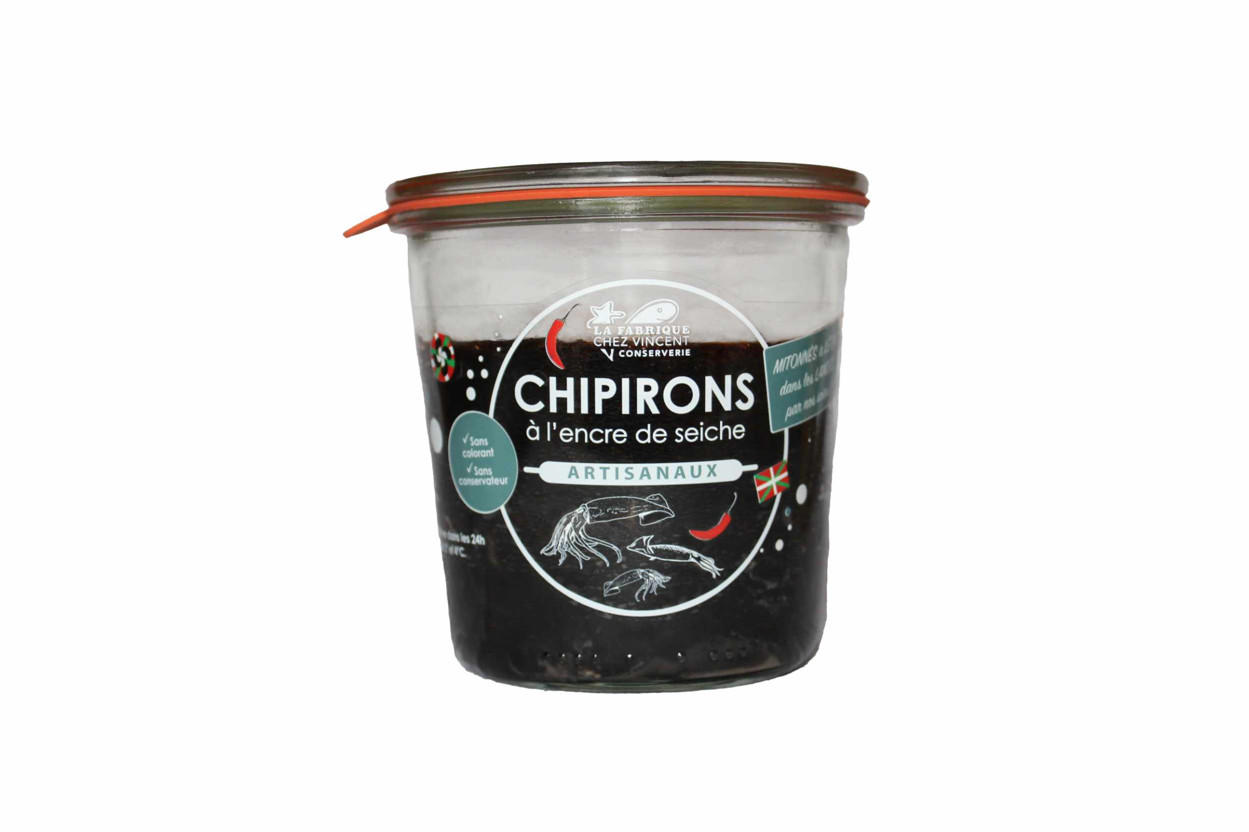 Chipirons à l'encre de seiche