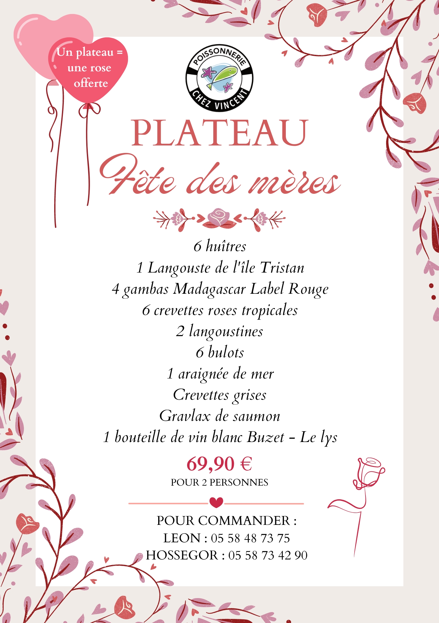 MENU ST VALENTIN (148 × 210 mm)