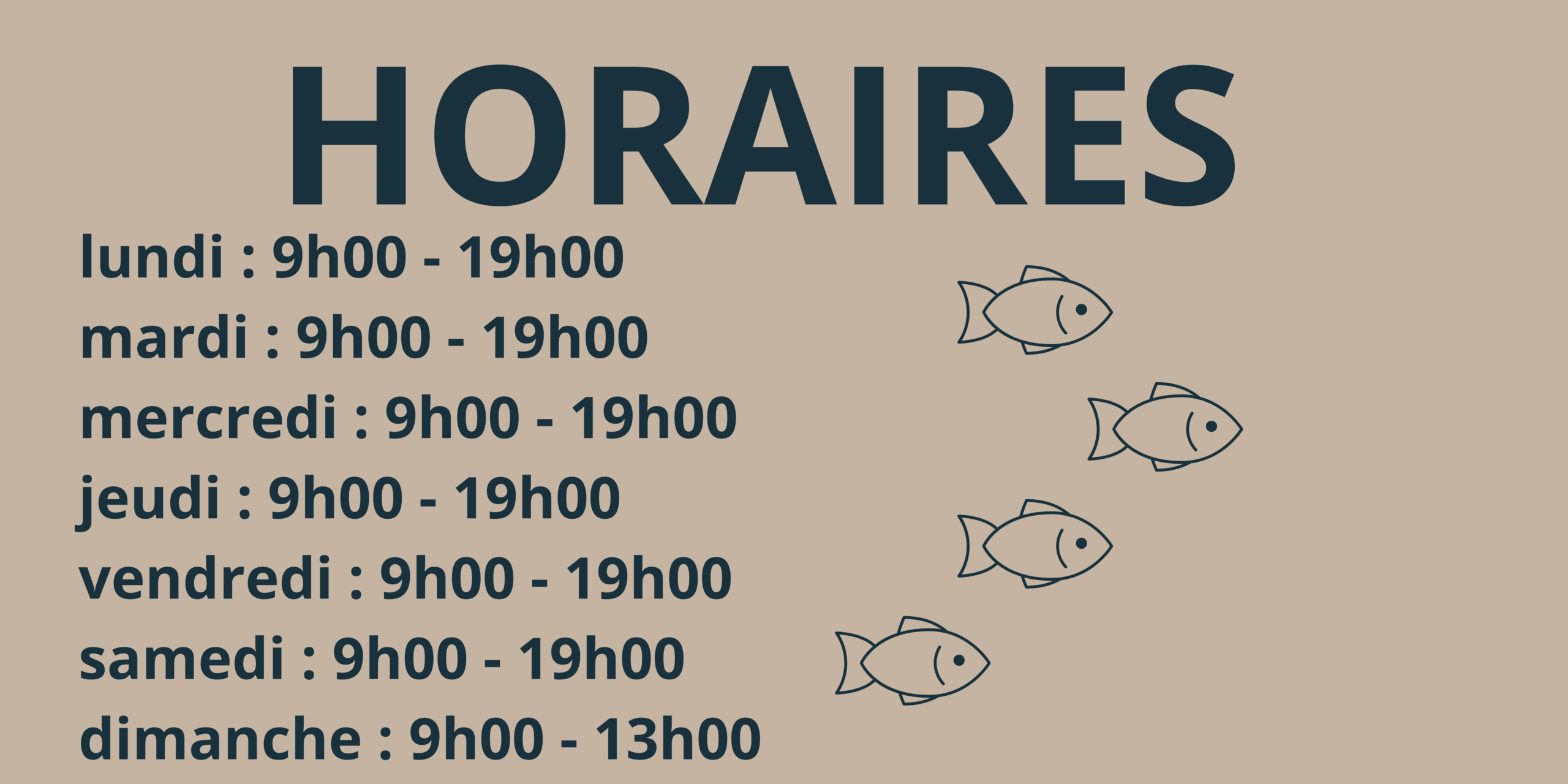 Horaire poissonnerie Chez vincent