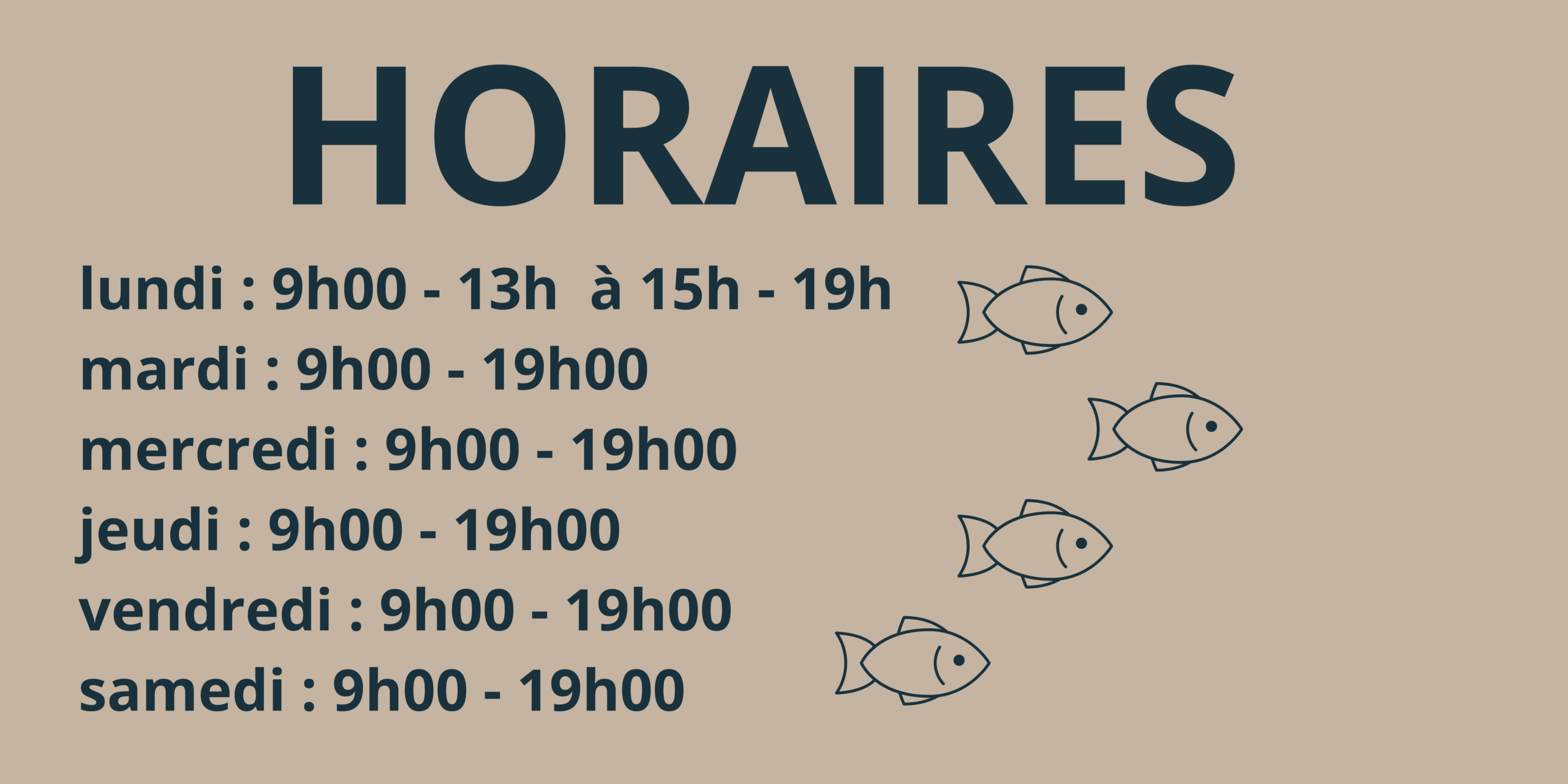 Horaire poissonnerie chez vincent Léon
